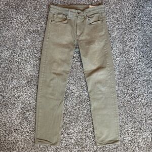 rag & bone Men's Dusty Olive Fit 2 Tailored Slim Pants size 30
